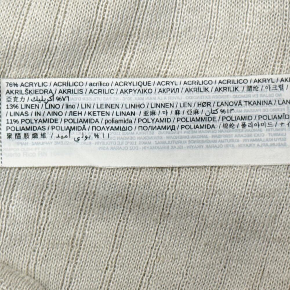 Mango Linen Blend Ribbed Knit Maxi Dress Beige Sleeveless Button Front XS - Picture 5 of 5